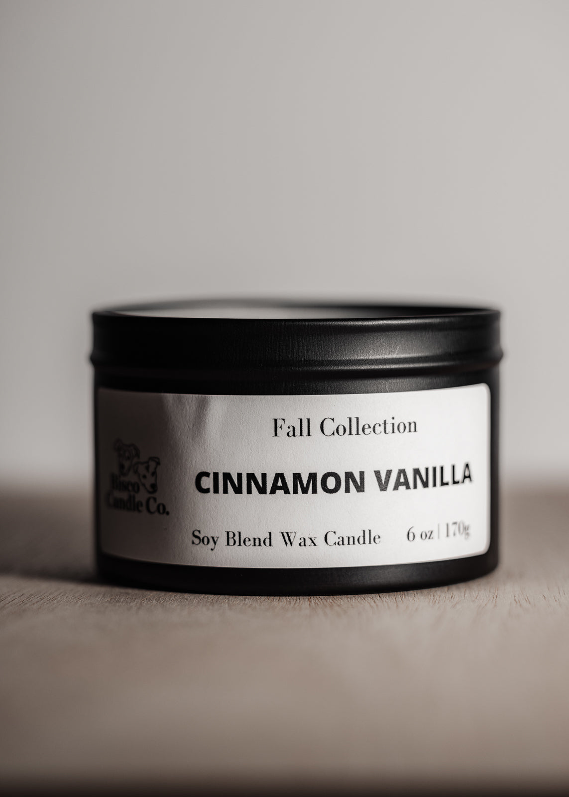 Cinnamon Vanilla Scented Candle-6 oz.